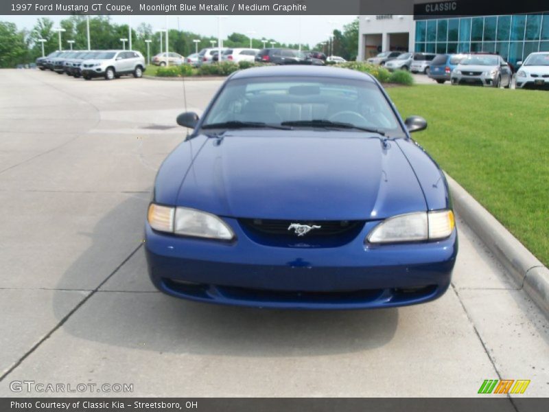 Moonlight Blue Metallic / Medium Graphite 1997 Ford Mustang GT Coupe