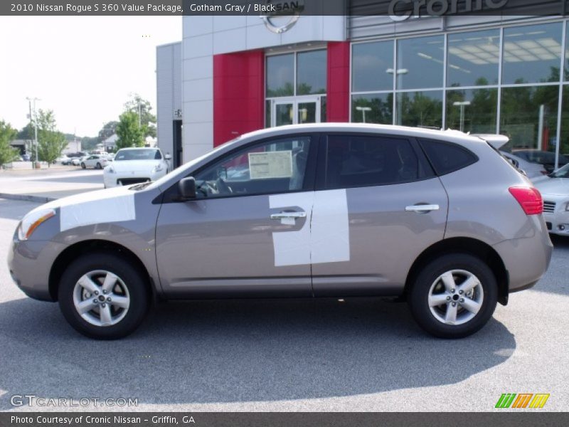 Gotham Gray / Black 2010 Nissan Rogue S 360 Value Package