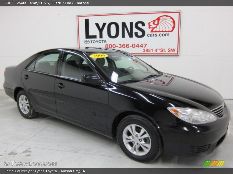 Black / Dark Charcoal 2006 Toyota Camry LE V6