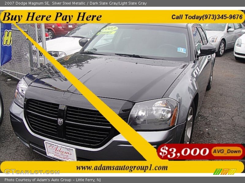 Silver Steel Metallic / Dark Slate Gray/Light Slate Gray 2007 Dodge Magnum SE