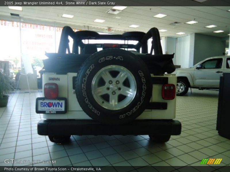 Stone White / Dark Slate Gray 2005 Jeep Wrangler Unlimited 4x4