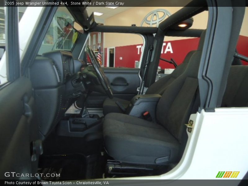 Stone White / Dark Slate Gray 2005 Jeep Wrangler Unlimited 4x4