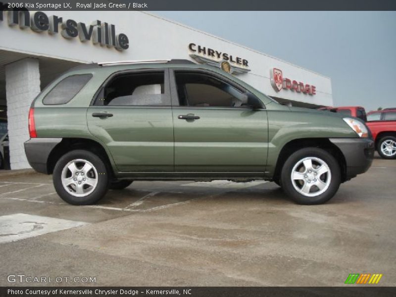 Royal Jade Green / Black 2006 Kia Sportage LX