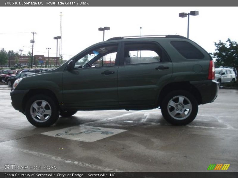Royal Jade Green / Black 2006 Kia Sportage LX