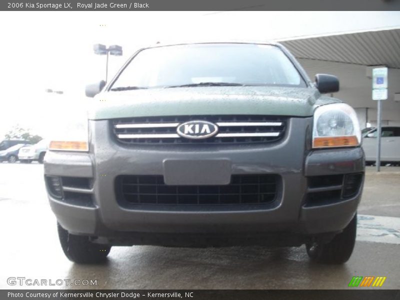 Royal Jade Green / Black 2006 Kia Sportage LX
