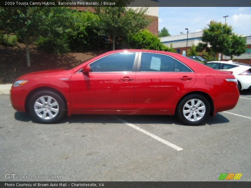 Barcelona Red Metallic / Bisque 2009 Toyota Camry Hybrid