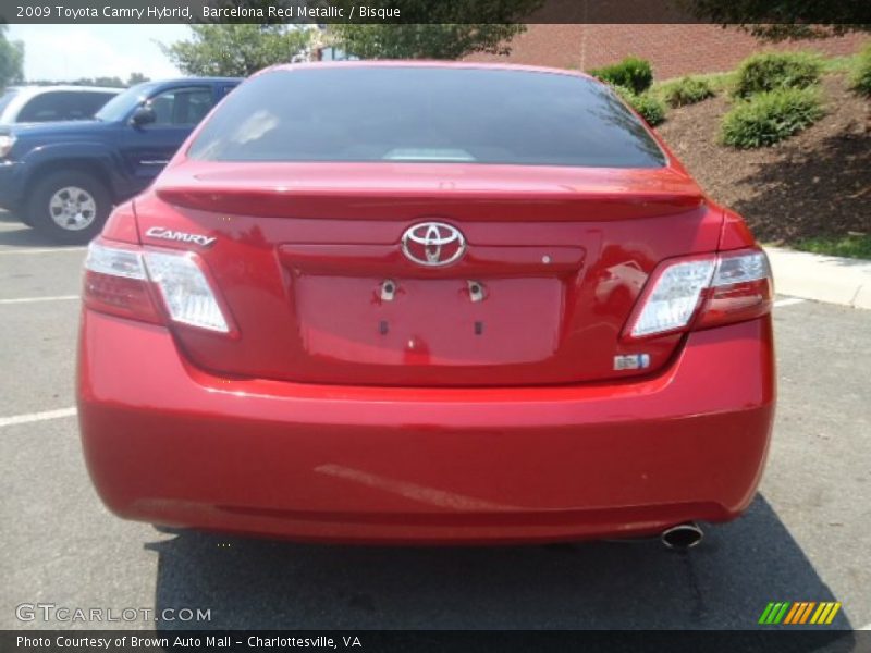 Barcelona Red Metallic / Bisque 2009 Toyota Camry Hybrid