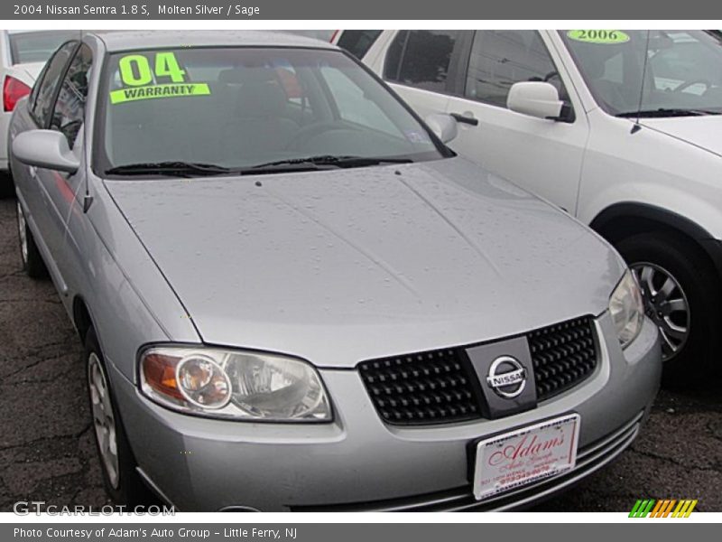 Molten Silver / Sage 2004 Nissan Sentra 1.8 S