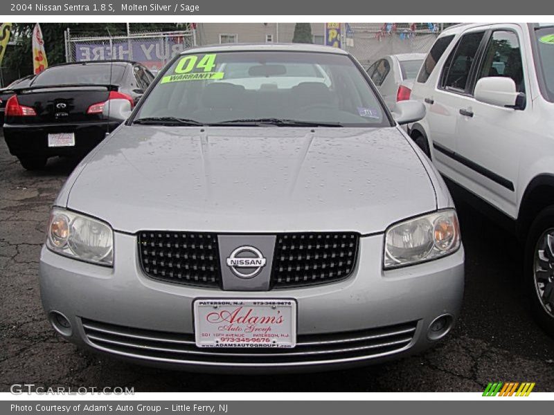 Molten Silver / Sage 2004 Nissan Sentra 1.8 S