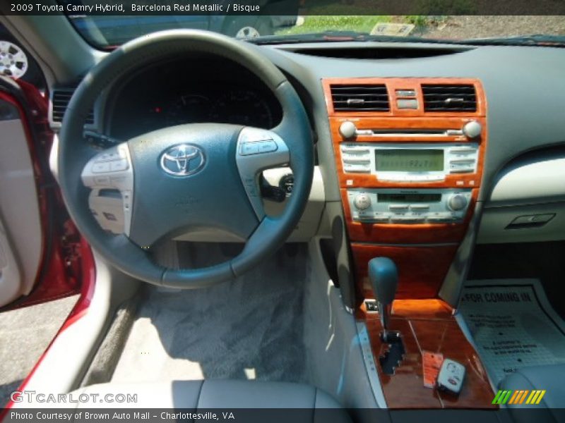 Barcelona Red Metallic / Bisque 2009 Toyota Camry Hybrid