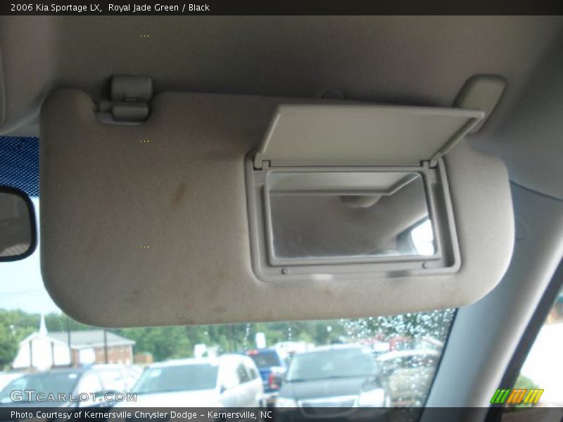 Royal Jade Green / Black 2006 Kia Sportage LX