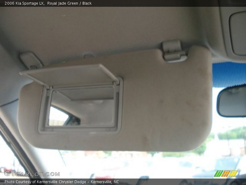 Royal Jade Green / Black 2006 Kia Sportage LX