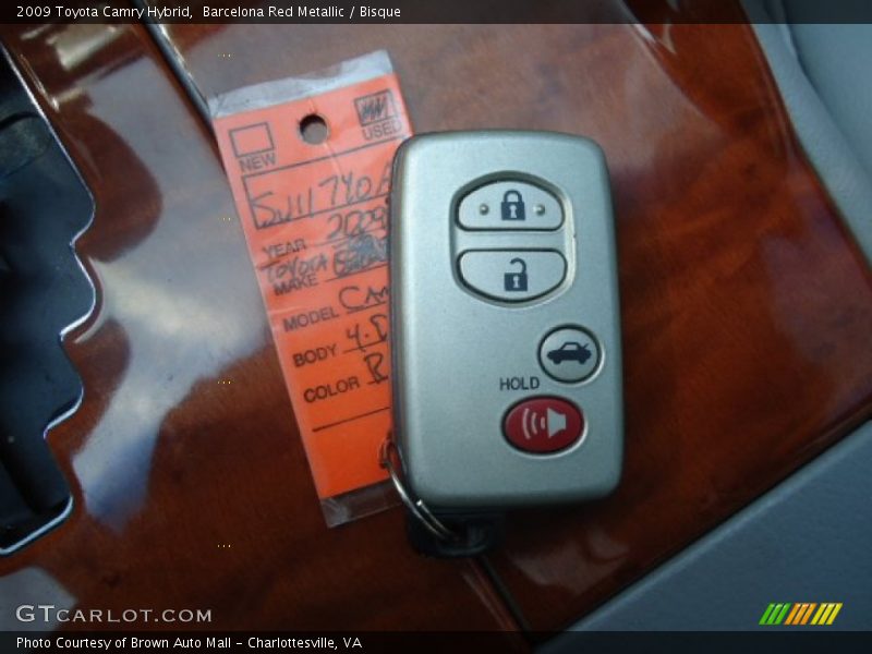 Barcelona Red Metallic / Bisque 2009 Toyota Camry Hybrid