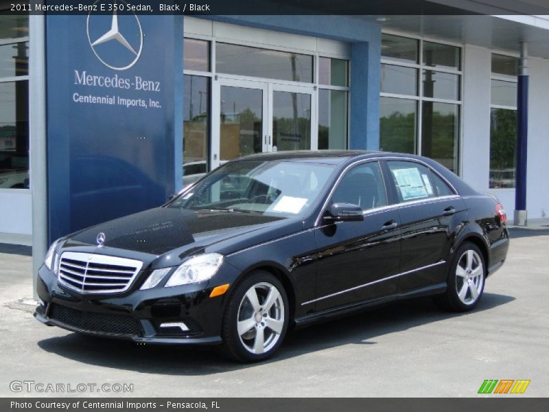 Black / Black 2011 Mercedes-Benz E 350 Sedan