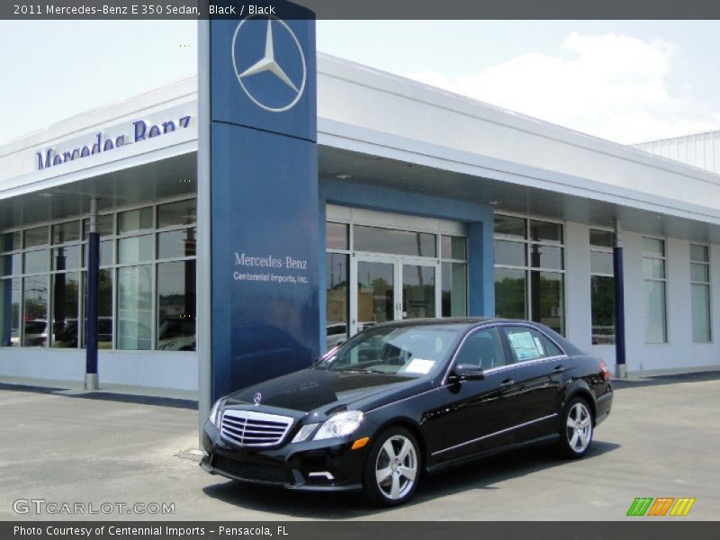 Black / Black 2011 Mercedes-Benz E 350 Sedan