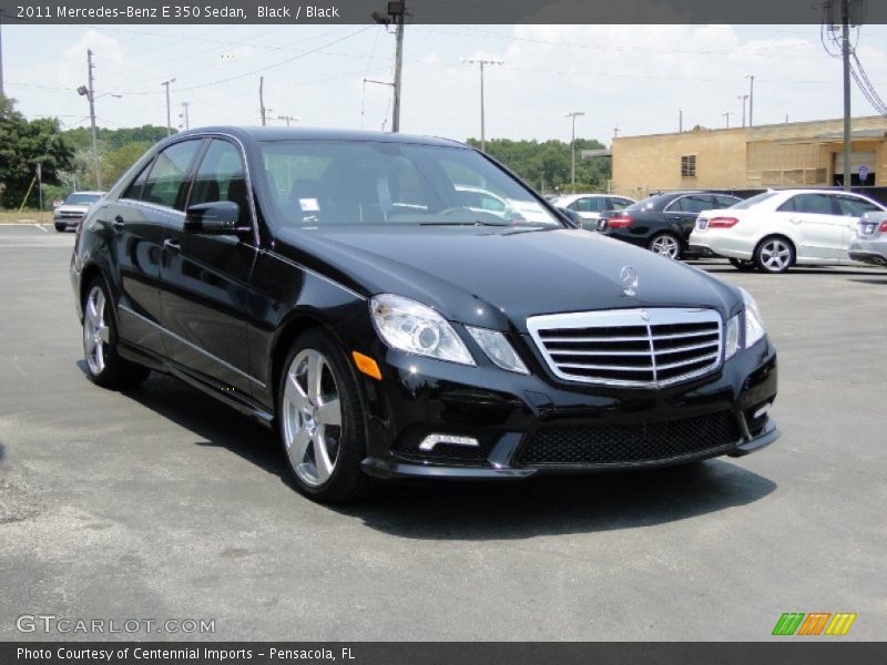 Black / Black 2011 Mercedes-Benz E 350 Sedan