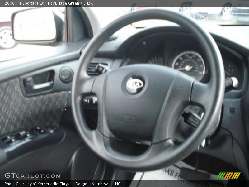 Royal Jade Green / Black 2006 Kia Sportage LX