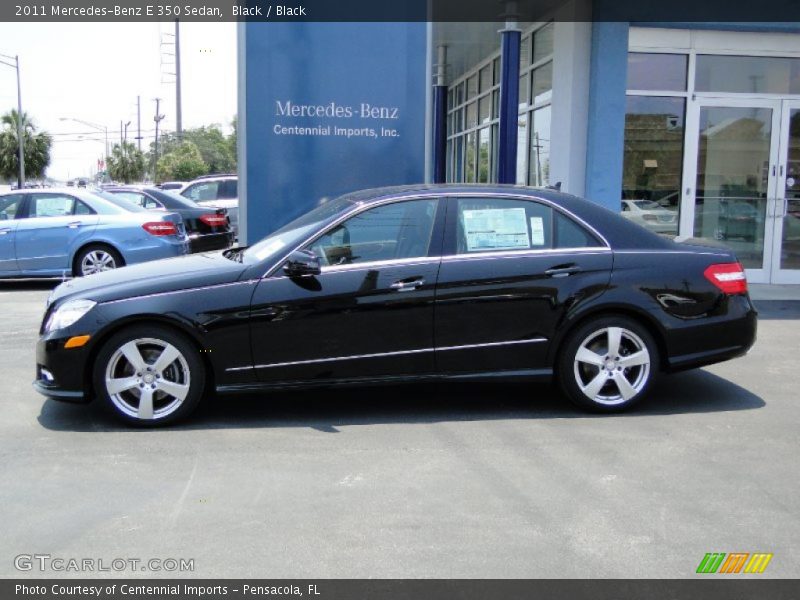 Black / Black 2011 Mercedes-Benz E 350 Sedan