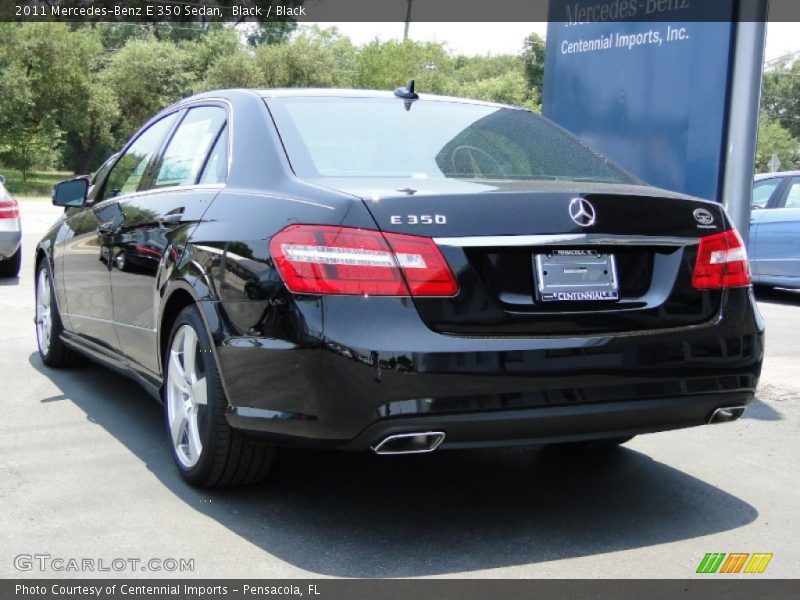 Black / Black 2011 Mercedes-Benz E 350 Sedan
