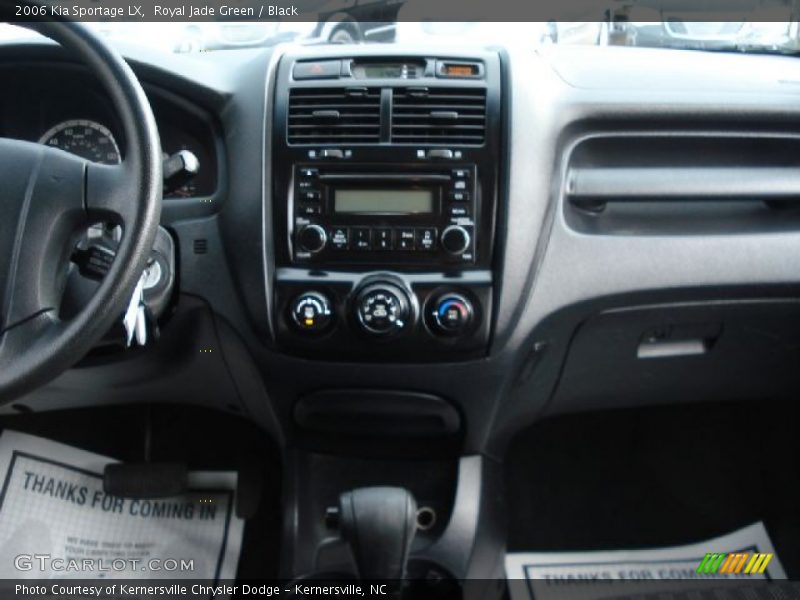 Royal Jade Green / Black 2006 Kia Sportage LX