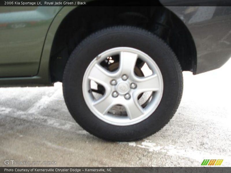 Royal Jade Green / Black 2006 Kia Sportage LX