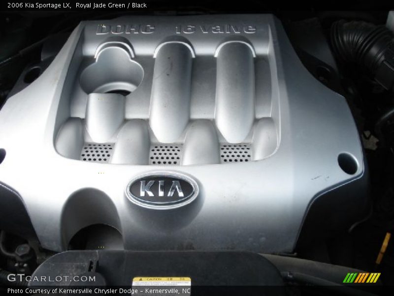 Royal Jade Green / Black 2006 Kia Sportage LX