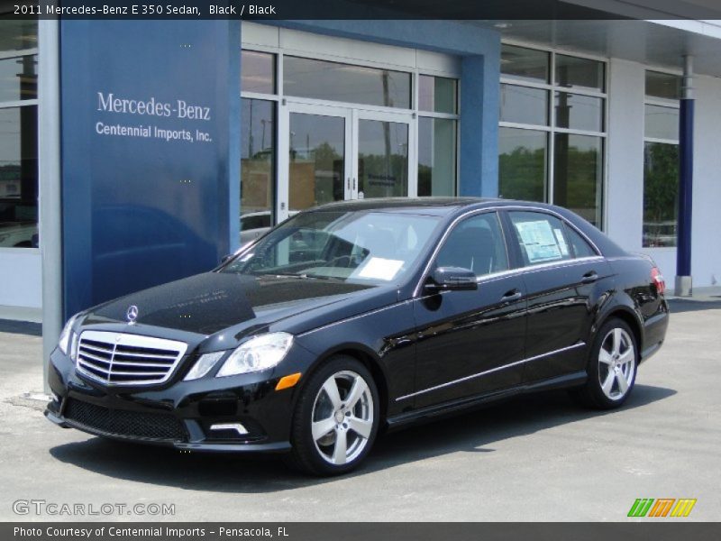 Black / Black 2011 Mercedes-Benz E 350 Sedan