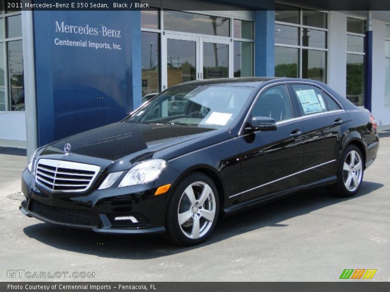 Black / Black 2011 Mercedes-Benz E 350 Sedan