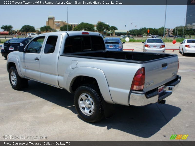 Silver Streak Mica / Graphite Gray 2006 Toyota Tacoma V6 PreRunner Access Cab
