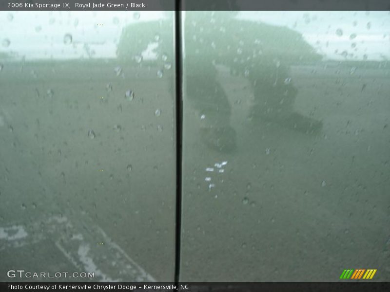 Royal Jade Green / Black 2006 Kia Sportage LX