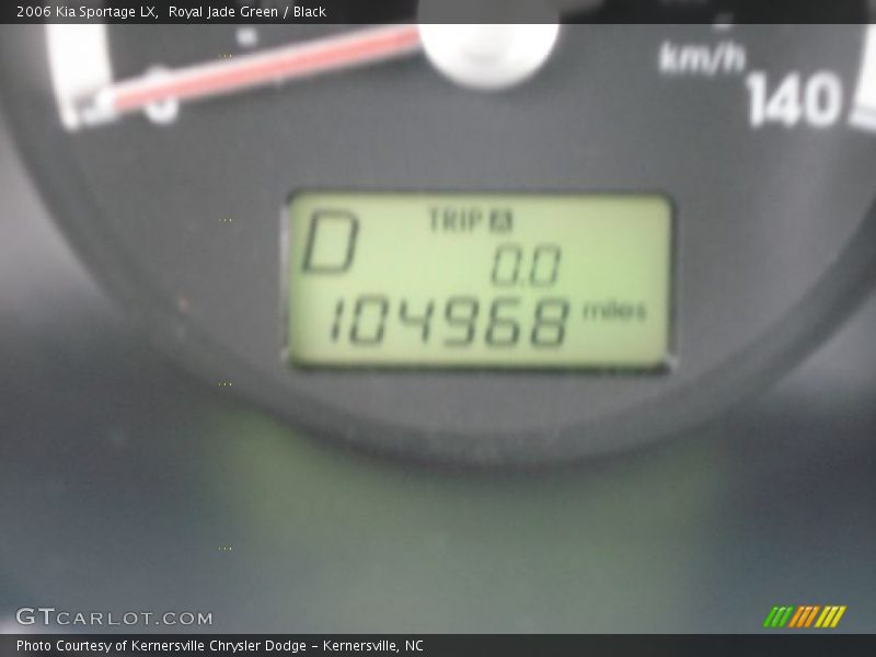 Royal Jade Green / Black 2006 Kia Sportage LX