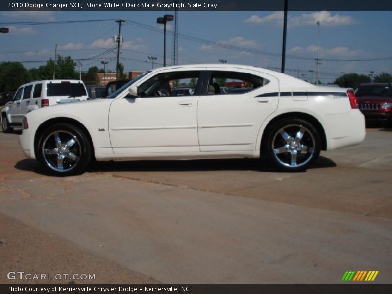 Stone White / Dark Slate Gray/Light Slate Gray 2010 Dodge Charger SXT