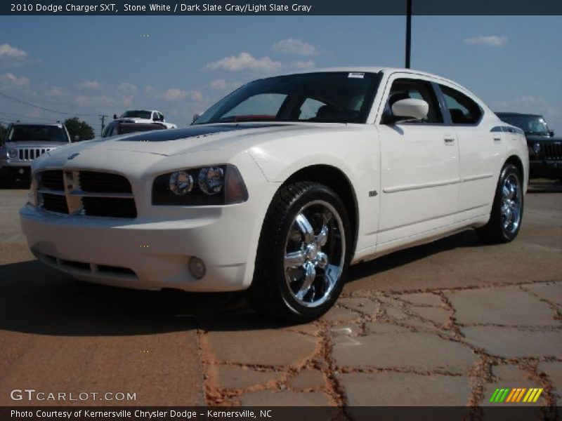 Stone White / Dark Slate Gray/Light Slate Gray 2010 Dodge Charger SXT