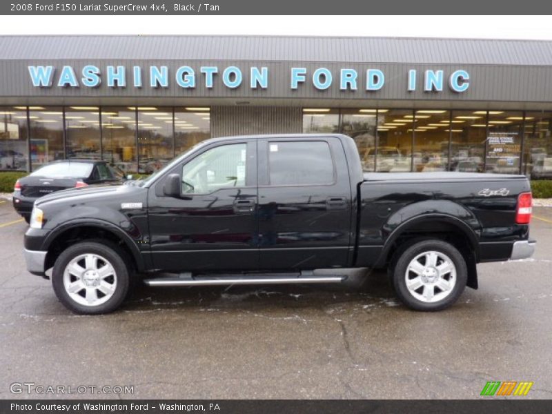 Black / Tan 2008 Ford F150 Lariat SuperCrew 4x4
