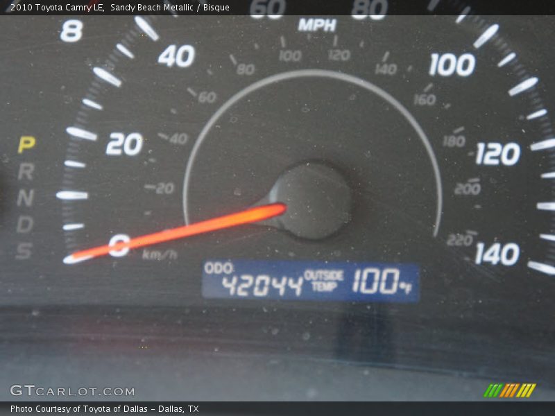 Sandy Beach Metallic / Bisque 2010 Toyota Camry LE