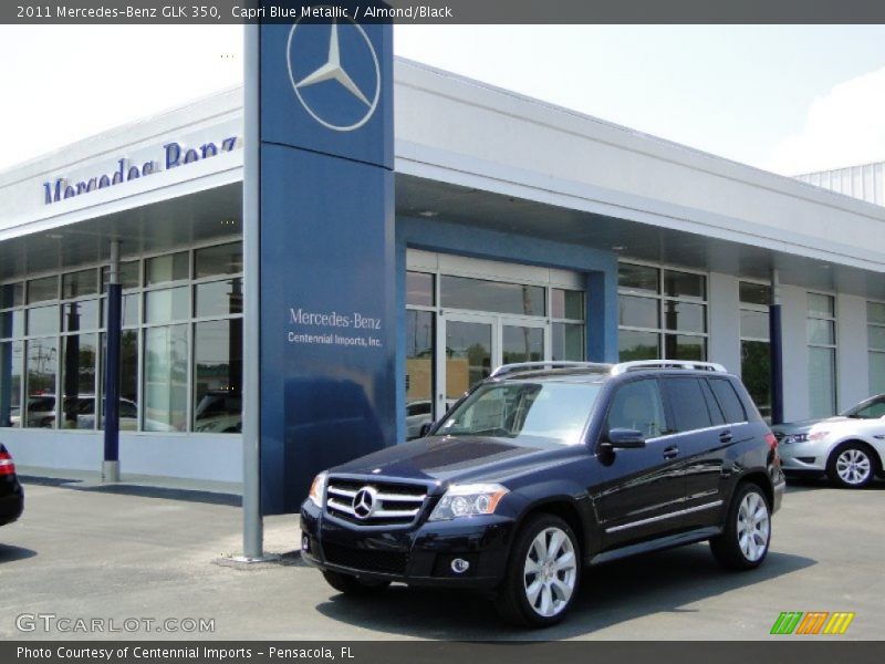 Capri Blue Metallic / Almond/Black 2011 Mercedes-Benz GLK 350