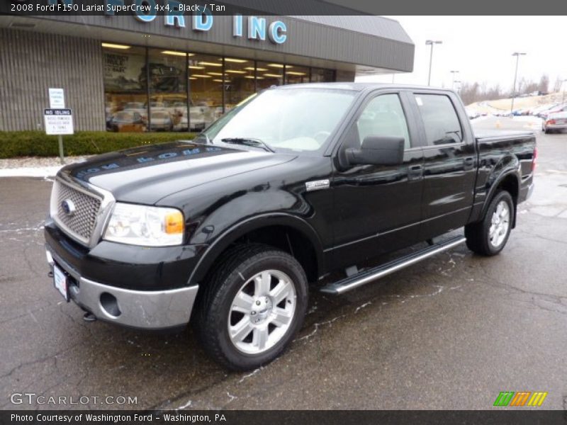 Black / Tan 2008 Ford F150 Lariat SuperCrew 4x4