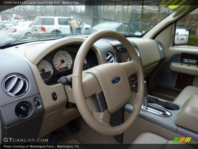 Black / Tan 2008 Ford F150 Lariat SuperCrew 4x4