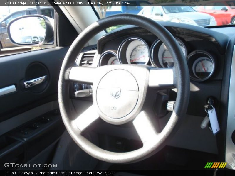 Stone White / Dark Slate Gray/Light Slate Gray 2010 Dodge Charger SXT