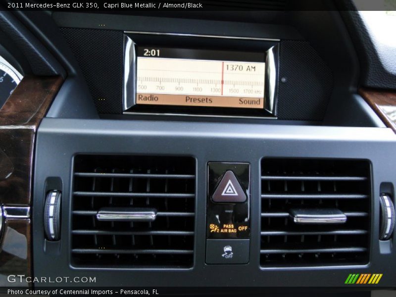 Capri Blue Metallic / Almond/Black 2011 Mercedes-Benz GLK 350