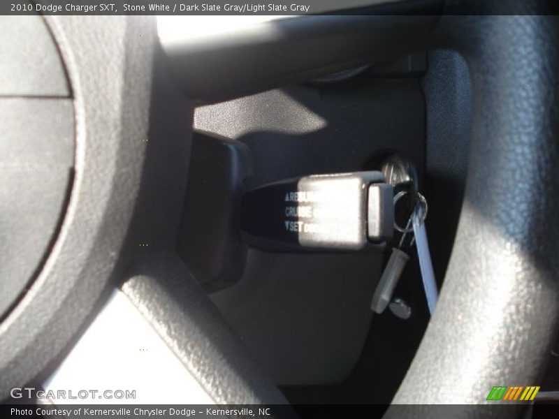 Stone White / Dark Slate Gray/Light Slate Gray 2010 Dodge Charger SXT