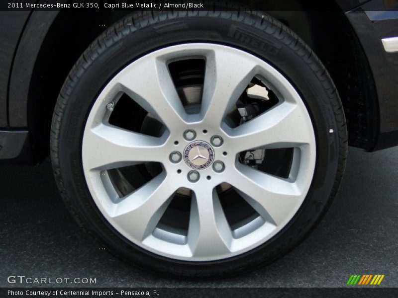 Capri Blue Metallic / Almond/Black 2011 Mercedes-Benz GLK 350
