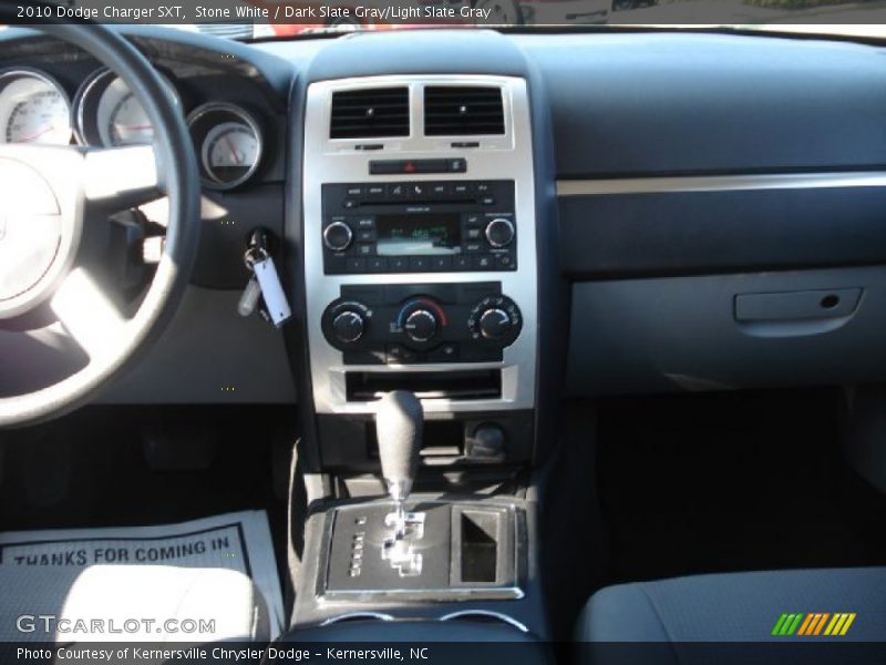 Stone White / Dark Slate Gray/Light Slate Gray 2010 Dodge Charger SXT