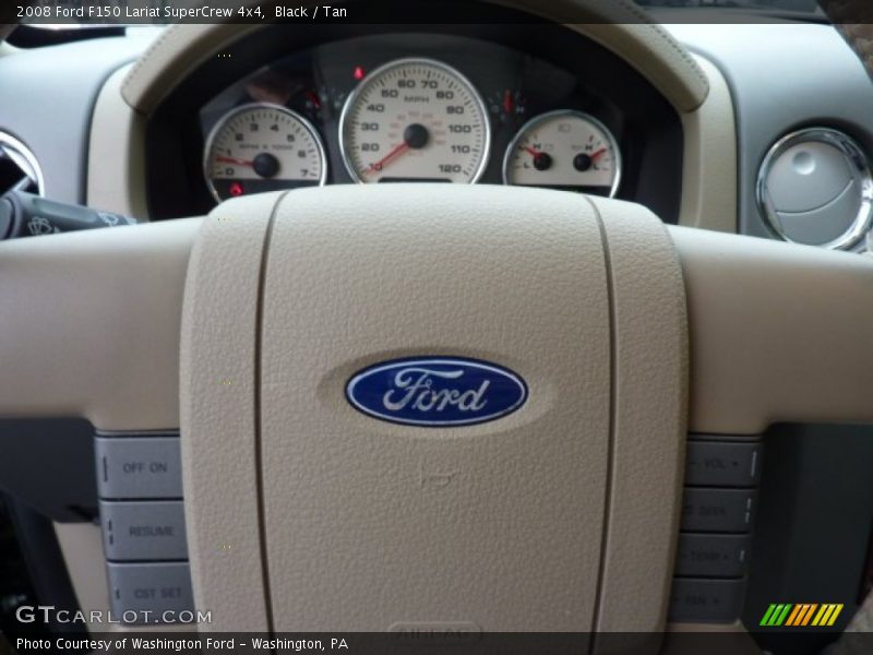 Black / Tan 2008 Ford F150 Lariat SuperCrew 4x4