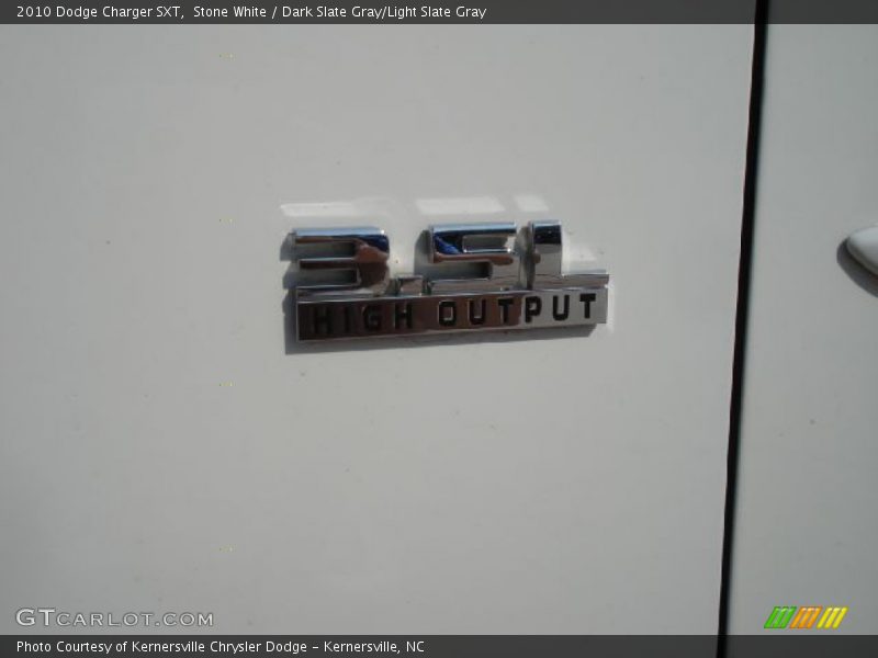 Stone White / Dark Slate Gray/Light Slate Gray 2010 Dodge Charger SXT