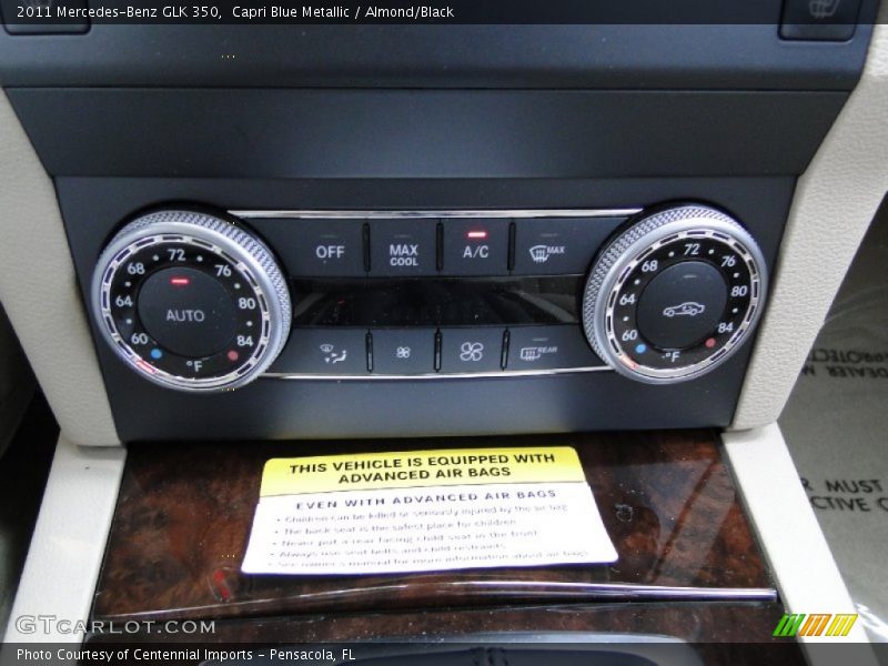 Capri Blue Metallic / Almond/Black 2011 Mercedes-Benz GLK 350