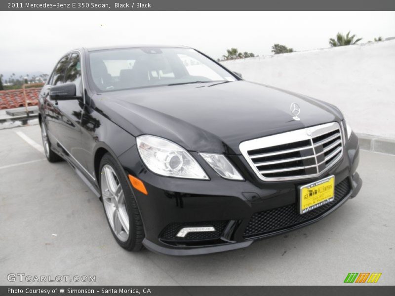 Black / Black 2011 Mercedes-Benz E 350 Sedan
