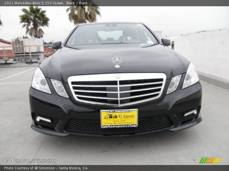Black / Black 2011 Mercedes-Benz E 350 Sedan