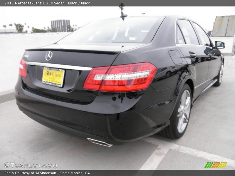 Black / Black 2011 Mercedes-Benz E 350 Sedan