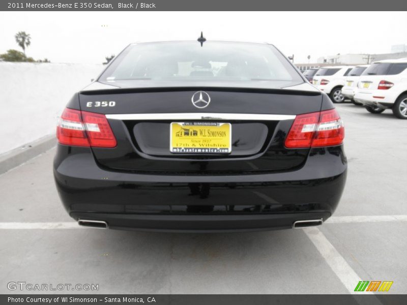 Black / Black 2011 Mercedes-Benz E 350 Sedan